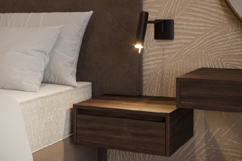 Finotôre met nachtkastje