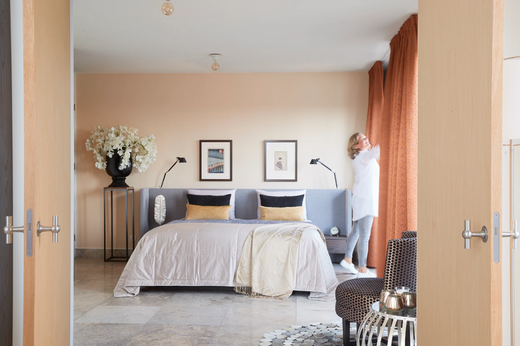 Ruime slaapkamer in penthouse