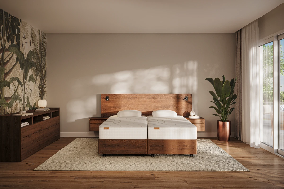 Houten bed