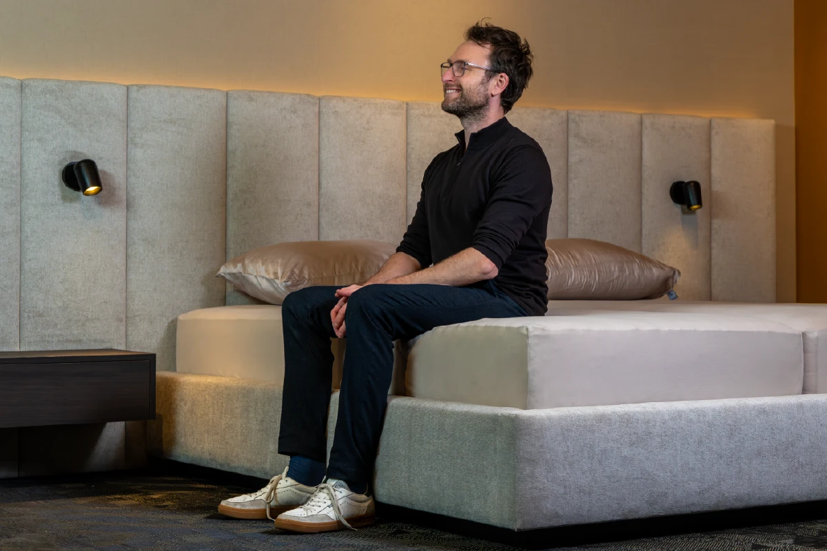 Zithoogte op maat bij het design bed