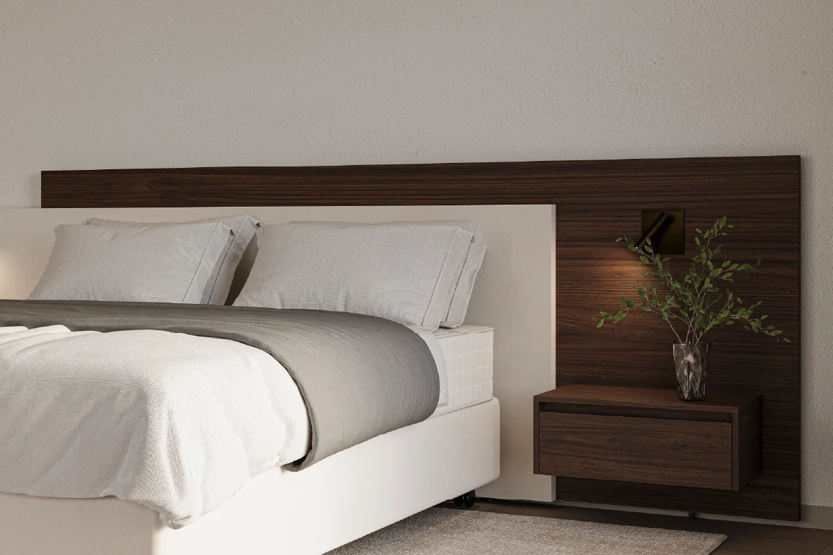 close-up van het hoofdpaneel Duo Pezze