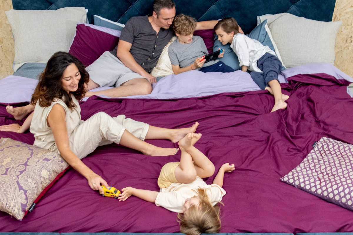 Familiebed als royaal bed voor ouders en kinderen