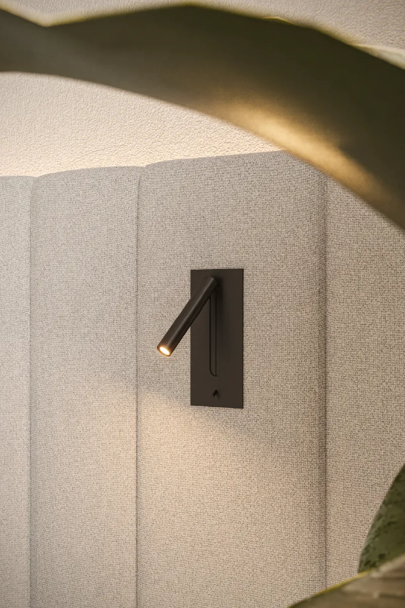 Ingebouwde bedlampen zonder zichtbare snoeren