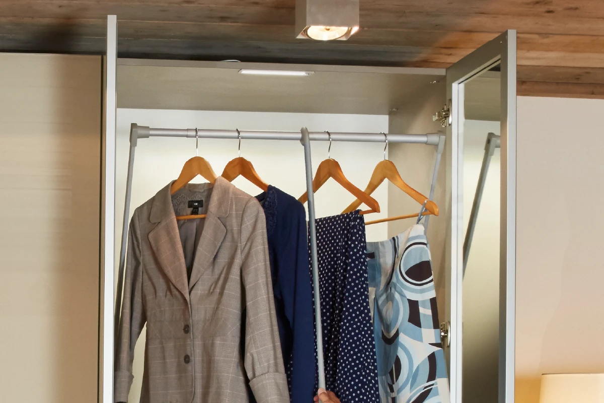 Garderobelift in kast