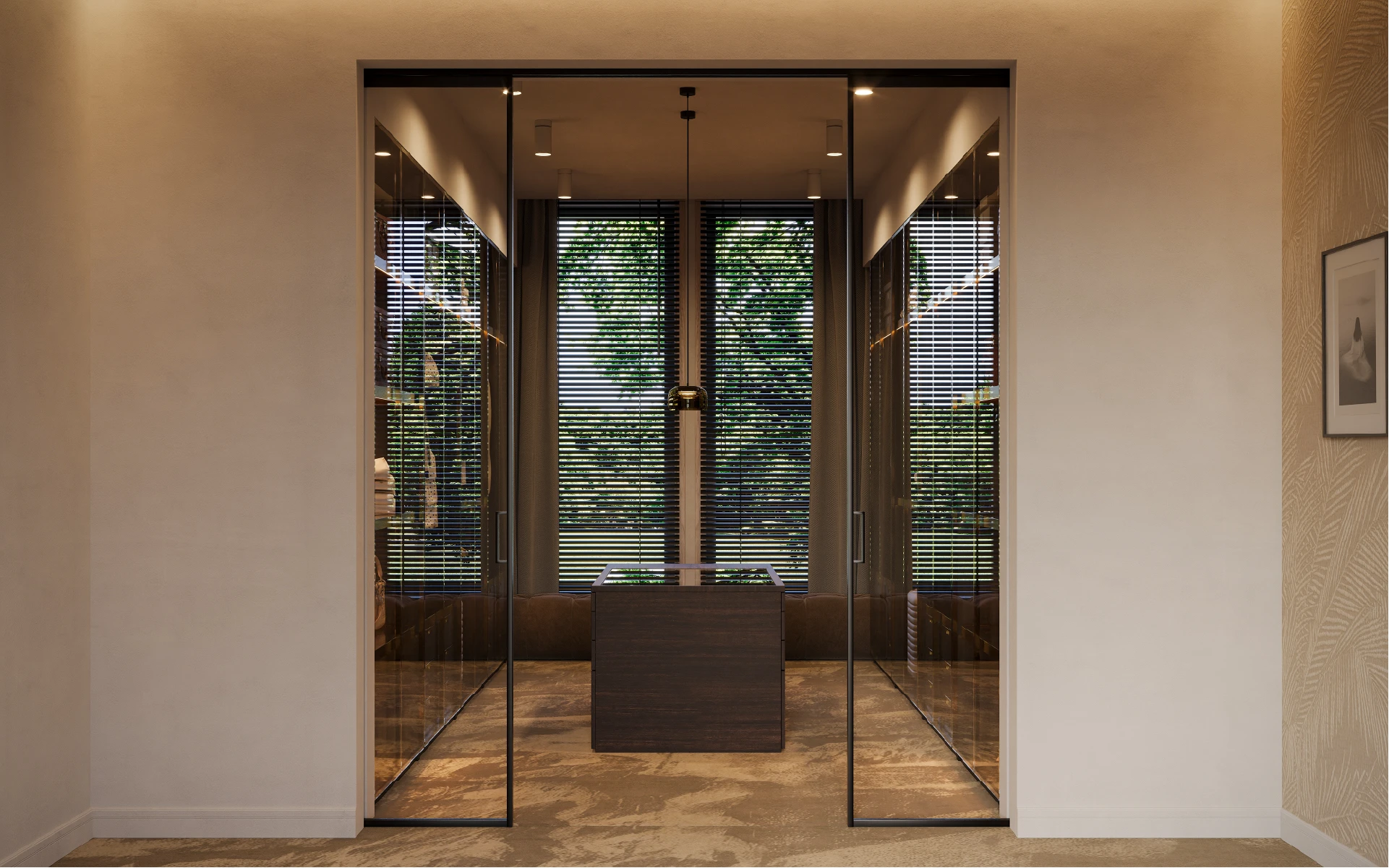 Slaapkamer met inloopkast op maat van De Suite