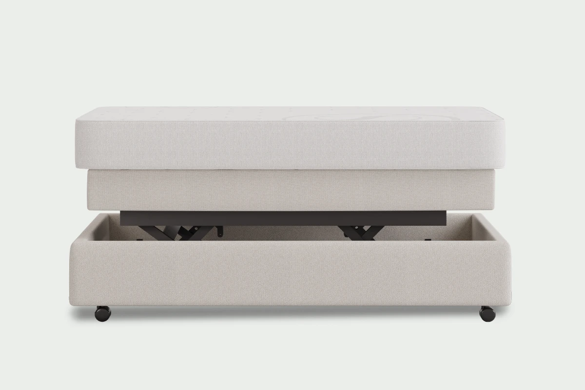 Bekleding van verstelbaar bed blijft strak