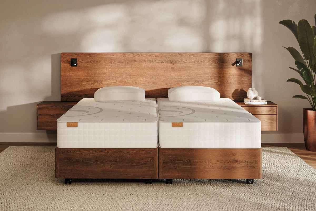Houten boxspring van De Suite