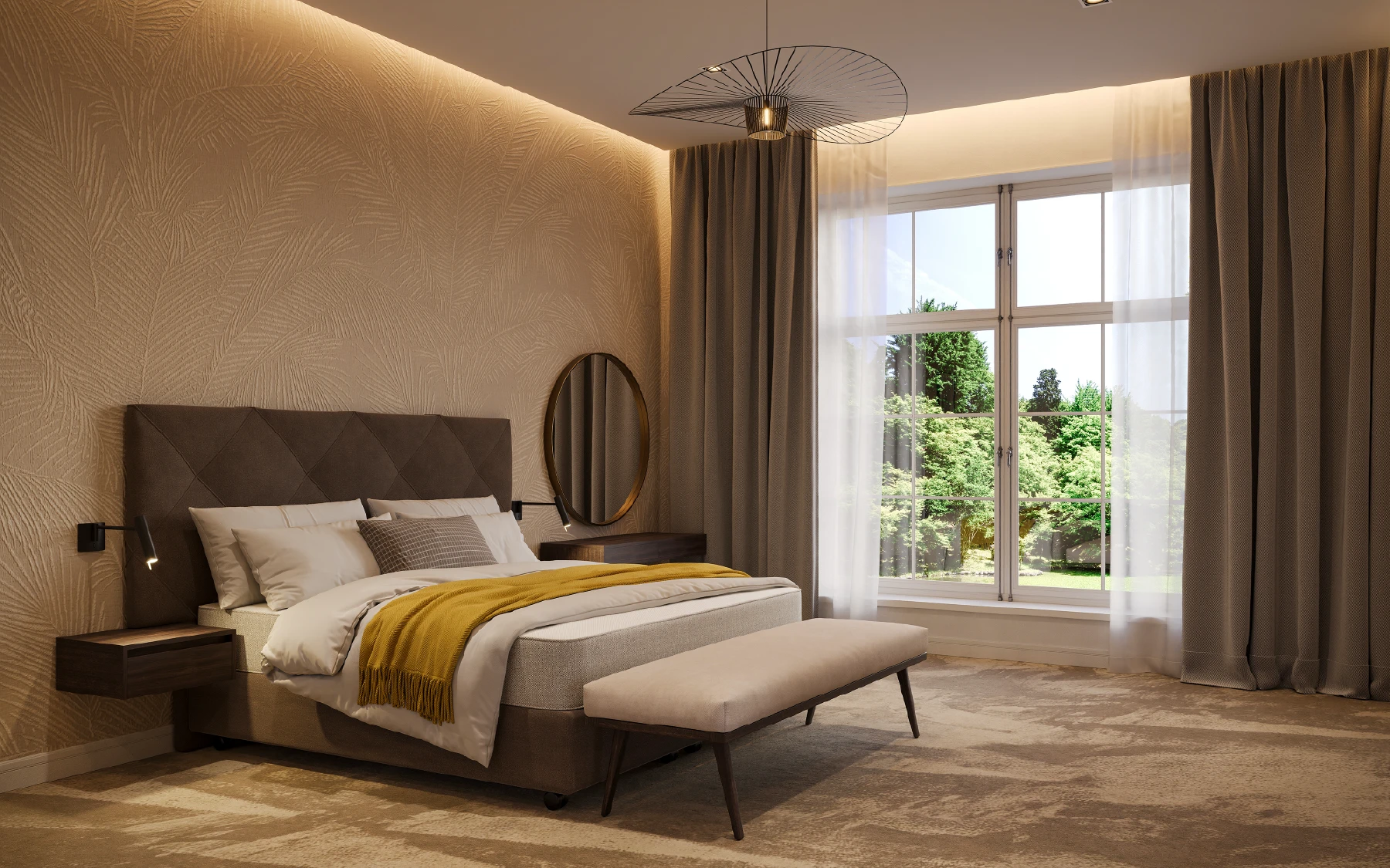 Design bed Finotôre met bedset N°1