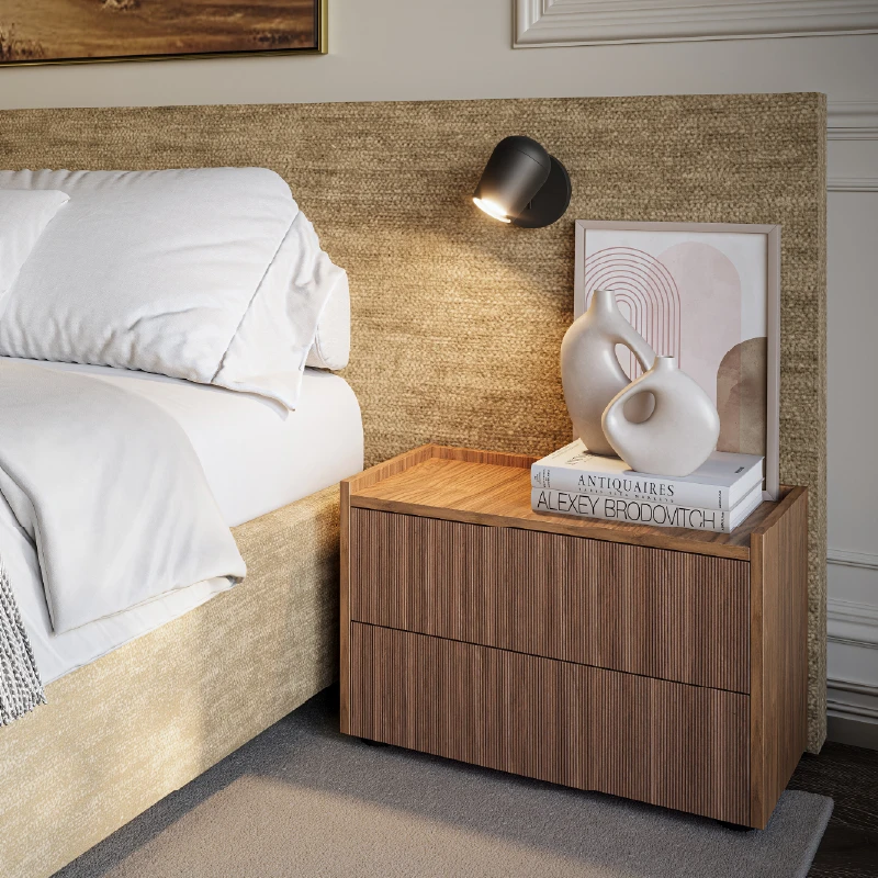 Nachtkastje aan het hoofdpaneel