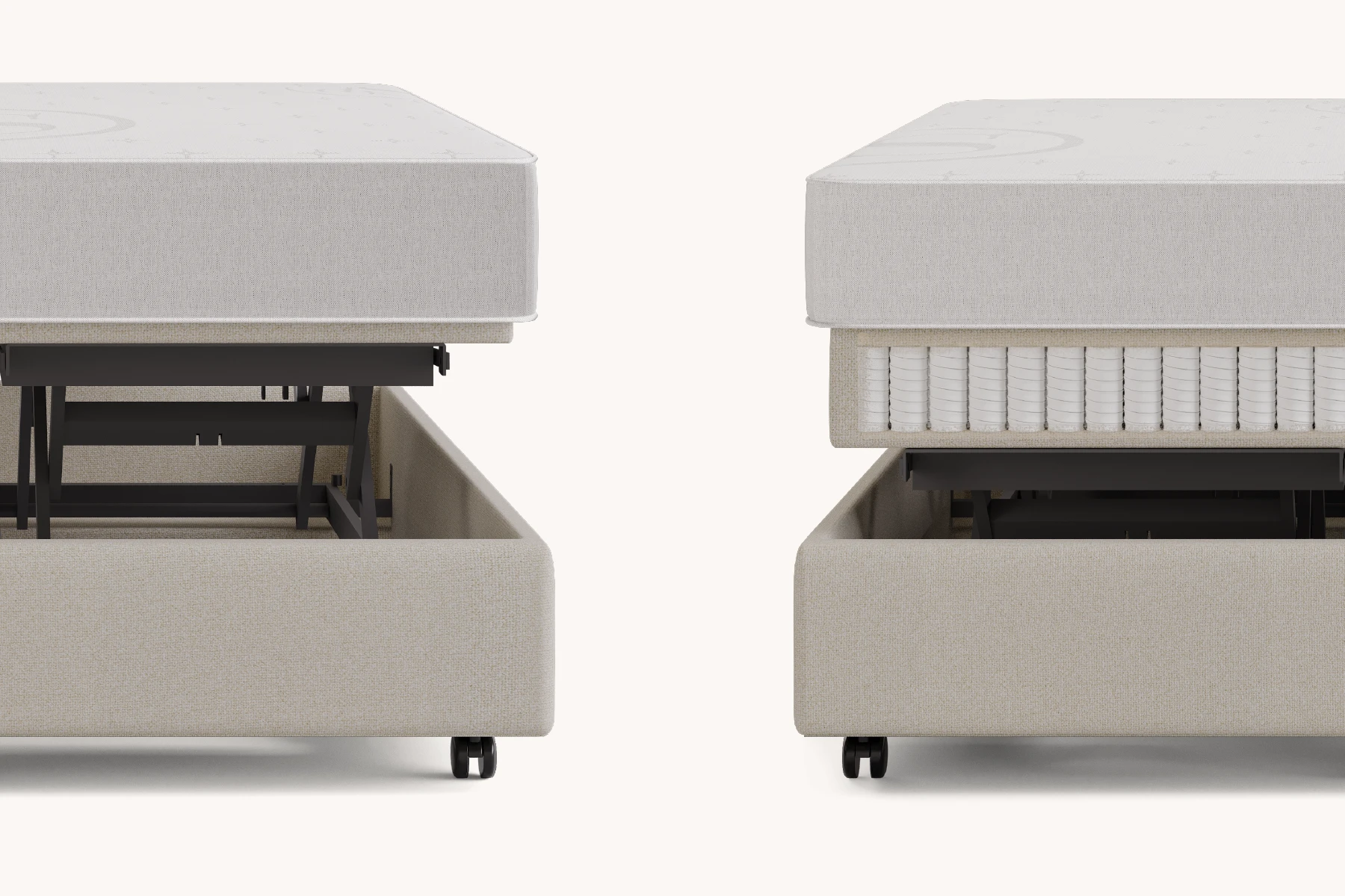 Vergelijking tussen boxspring en stabiele bedbase