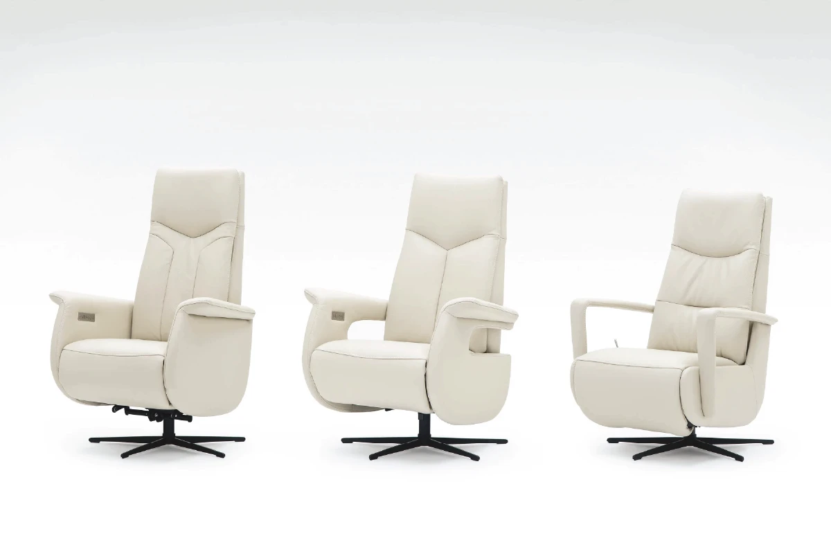 Verschillende armleuningen voor een relaxfauteuil
