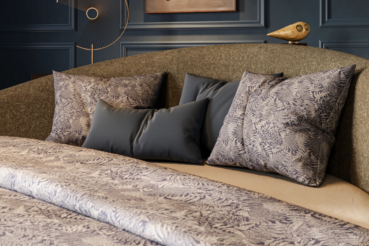 Dekbedovertrek voor een rond bed