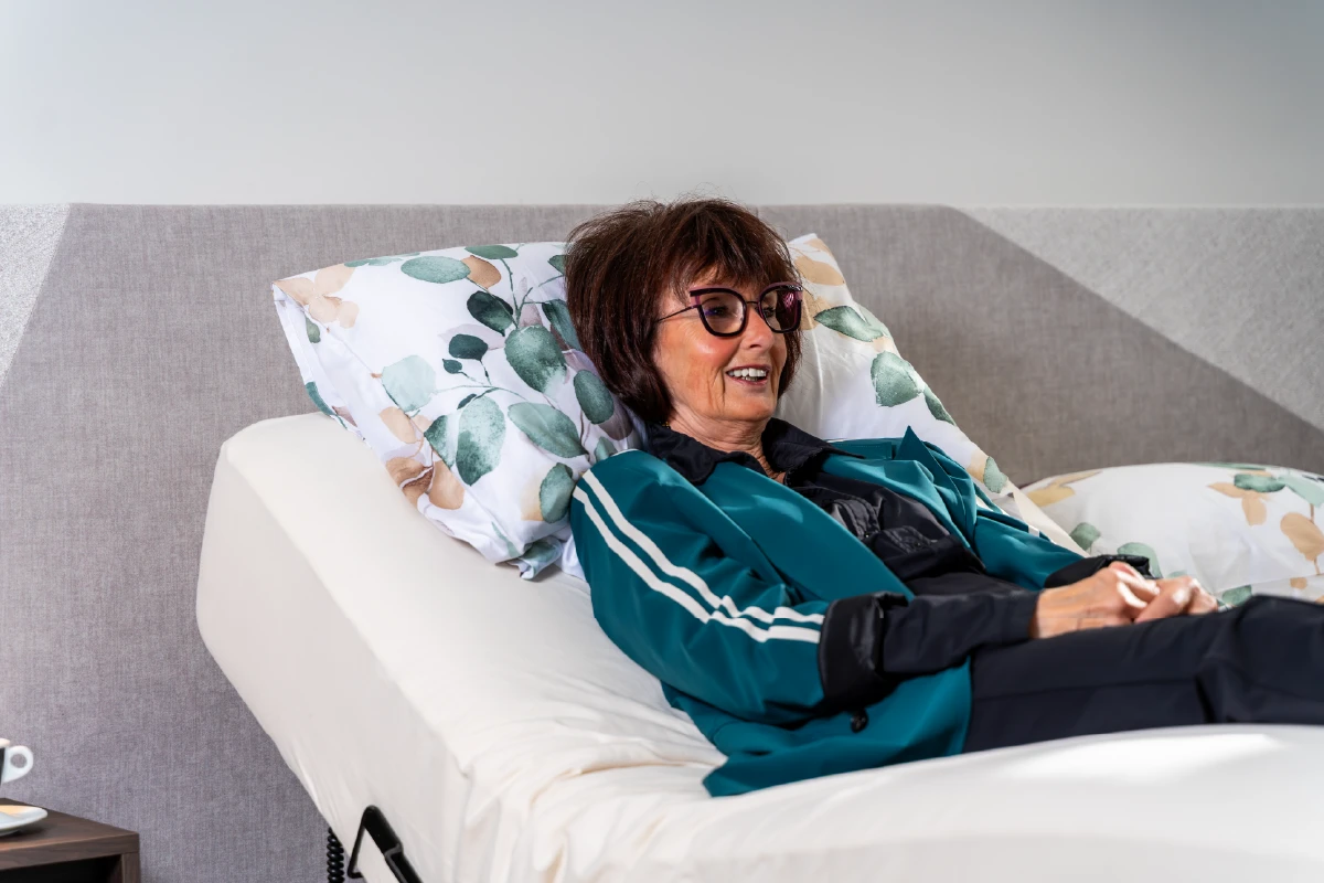 Rugverstelling in elektrisch verstelbaar bed