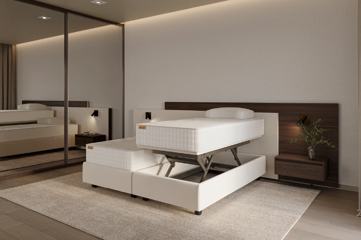 Seniorenbed Duo Pezze met hoog-laag functie