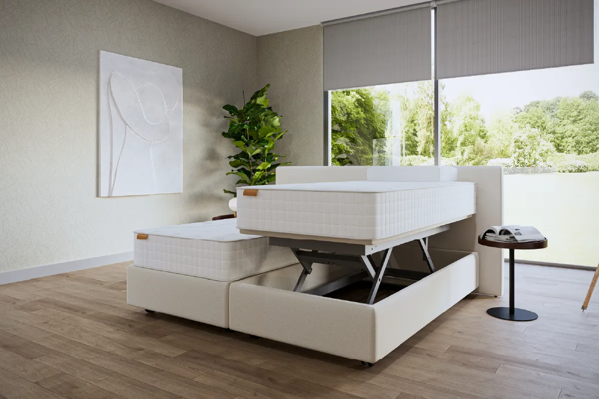 Senioren hoog-laag bed