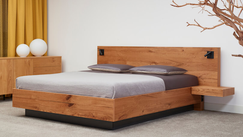 eiken houten bed harlem