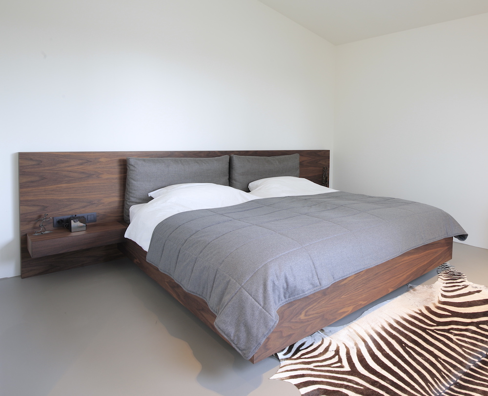noten houten design bed pace