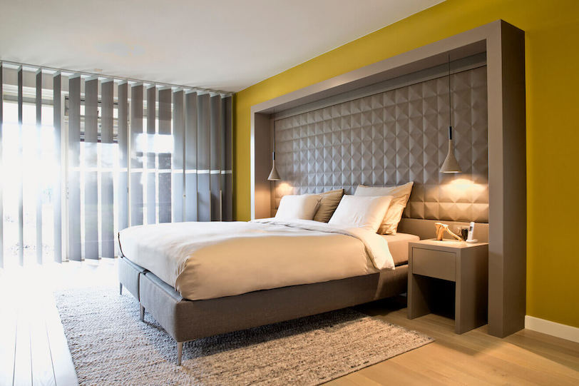 moderne slaapkamer met design boxspring op maat