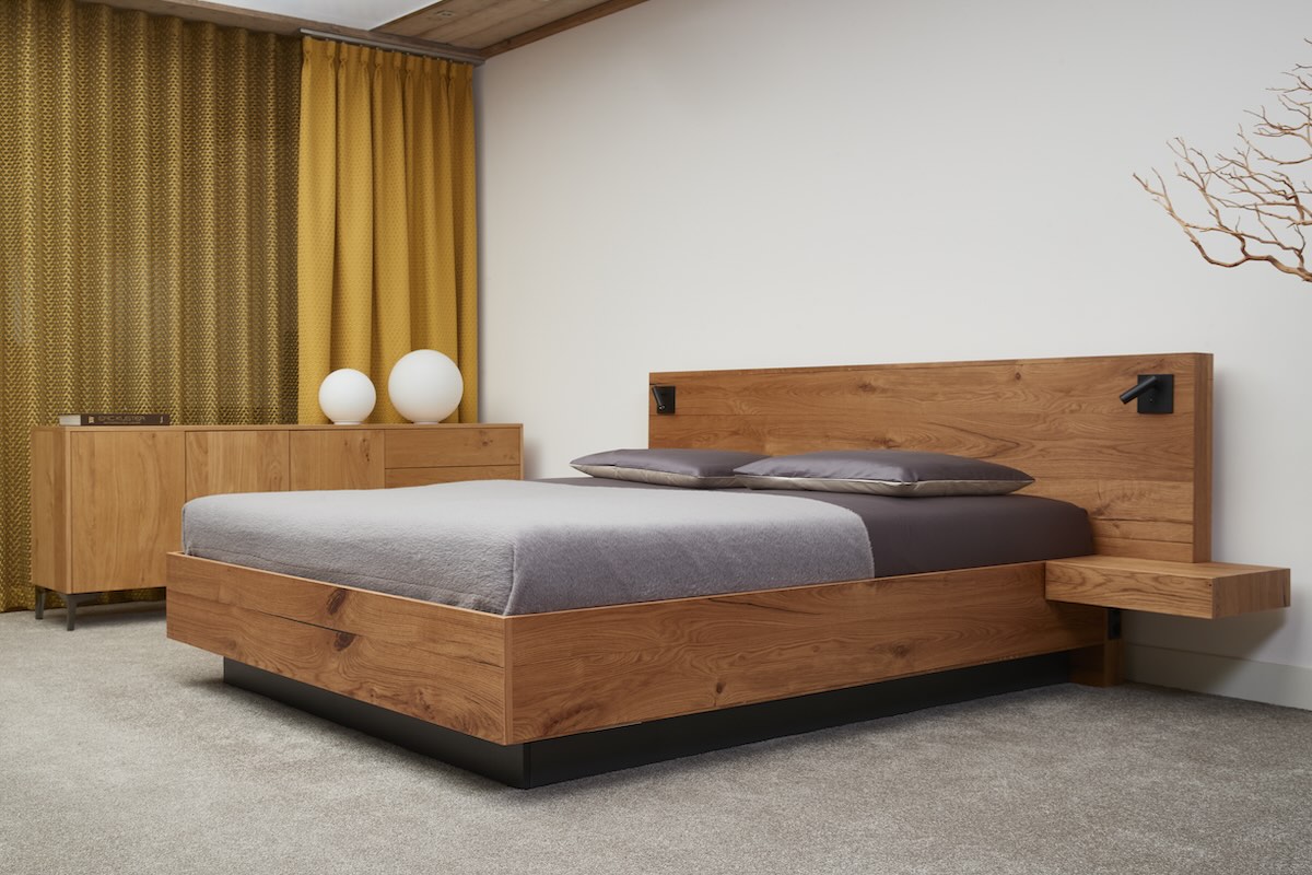 eiken houten bed