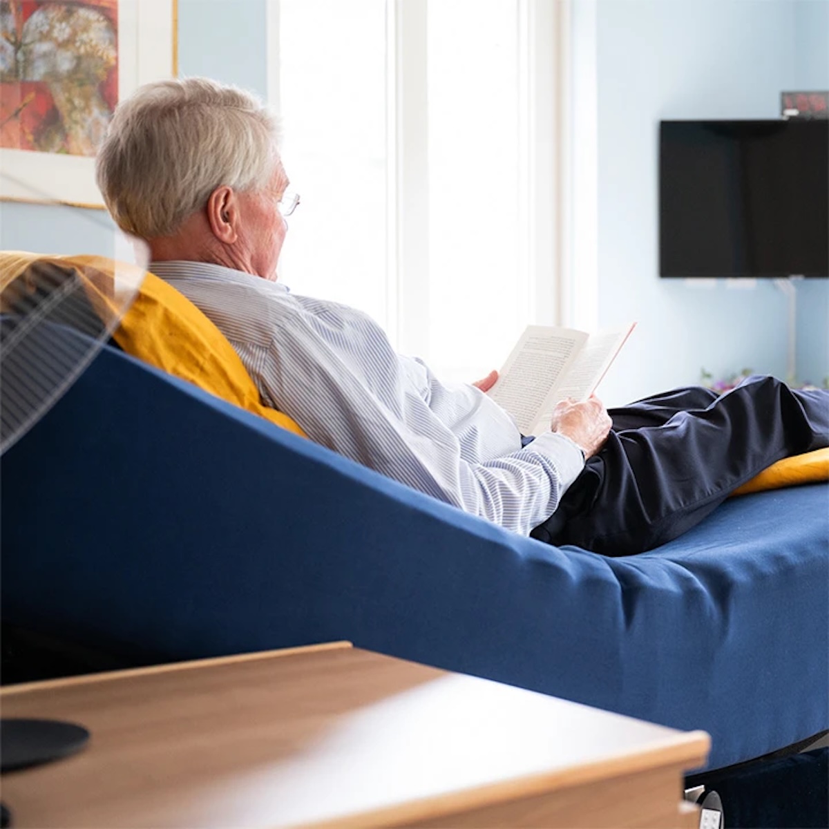 Rustig lezen in bed met FPS-technologie