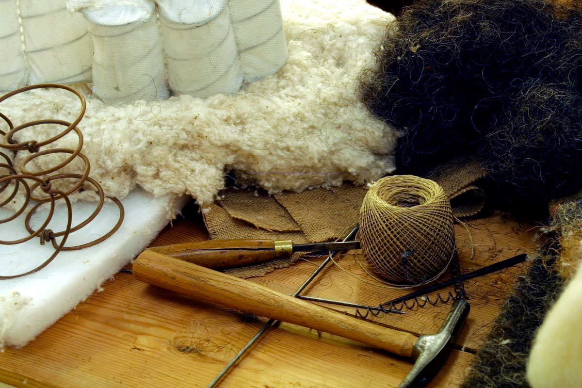 Natuurlijke materialen in een matras