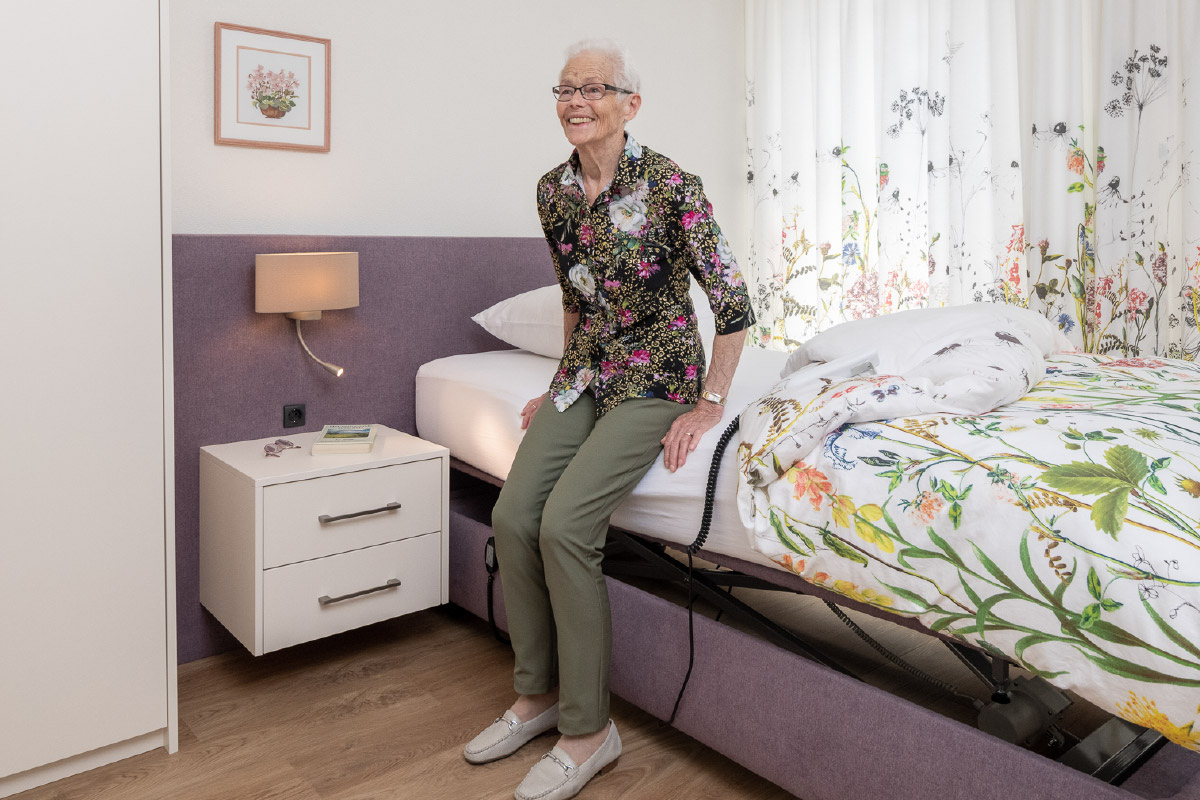 voorbeeld van ideale seniorenbed hoogte