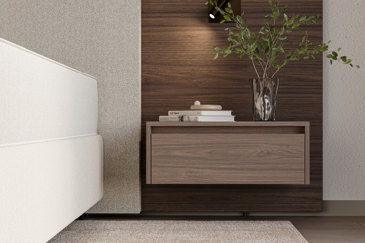 Duo Pezze bed – totaalbeeld met ombouw