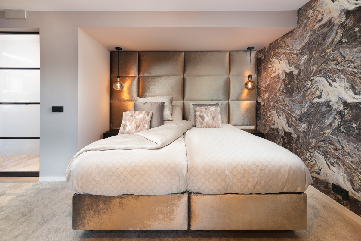 Scatole – hoofdpaneel en bedontwerp